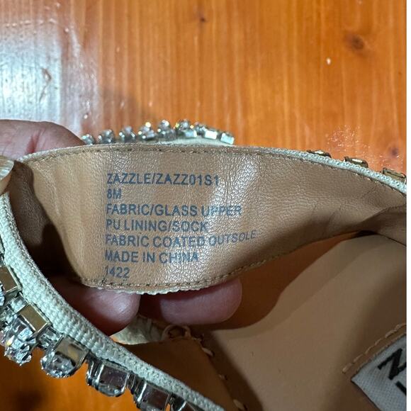Steve Madden Zendaya Rhinestone and Jute Platform Sandal - Sz. 8 - Picture 7 of 7